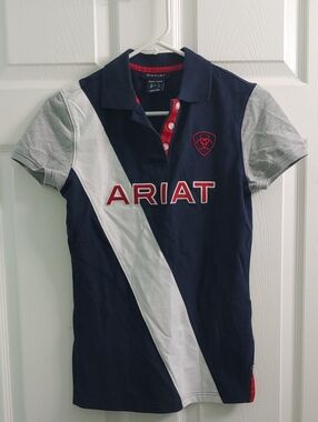 Ariat Taryn Polo Navy Women's S Equestrian Shirt